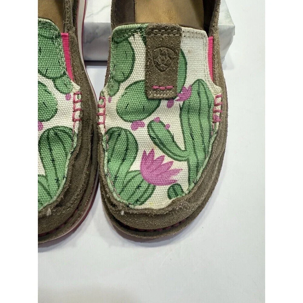 Ariat Women’s Size US 8B Cowgirl Rugged West Cactus Print Cruiser Shoes Suede - Picture 6 of 13